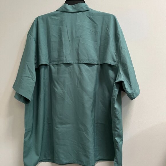 Eddie Bauer Green Mesh Vented Short Sleeve Shirt Men's Size XXL New with Tags - Picture 4 of 5